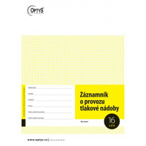 Záznamník o provozu tlakové nádoby Optys 1236