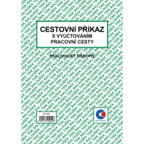 Cestovní příkaz s vyúčováním pracovní cesty A4 blok 50 listů