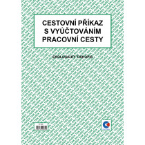 Cestovní příkaz s vyúčováním pracovní cesty A5 blok 50 listů