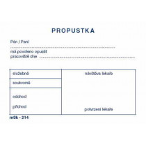 Propustky A7 100 listů