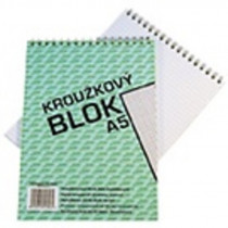 Blok BOBO s horní vazbou A4 čtvereček