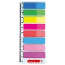 Samolepící záložky Kores Index Strips 8 x 25 lístků