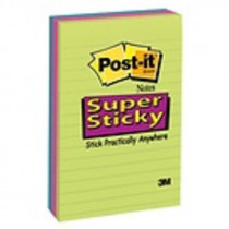 Samolepicí bločky Post-it silně lepicí neonové 102 x 152 mm 3 x 90 lístků