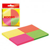 Samolepicí bloček Kores Multicolor 40 mm x 50 mm 4 ks