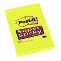 Samolepicí bloček Post-it silně lepicí 102 mm x 152 mm linka 75 lístků