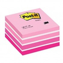 Samolepicí bloček Post-it kostka růžové odstíny 450 lístků