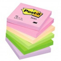 Samolepicí bločky Post-it 76 mm x 76 mm radostné barvy  6x100 lístků