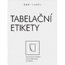 Tabelační etikety s vodící drážkou dvouřadé 100x36,1mm 8000 et. 500 skladů