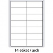 Print etikety A4 pro laserový a inkoustový tisk 105 x 42,3 mm (14 etikety arch)
