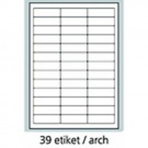 Print etikety A4 pro laserový a inkoustový tisk 64 x 21 mm (39 etiket arch)