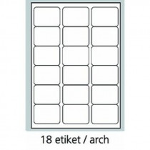 Print etikety A4 pro laserový a inkoustový tisk 68 x 47 mm (18 etiket arch)