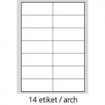Print etikety A4 PLUS pro laserový a inkoustový tisk 105 x 42,3 mm (14 etiket arch)