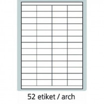 Print etikety A4 PLUS pro laserový a inkoustový tisk 52,5 x 21,2 mm (52etiket arch)