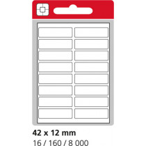 Samolepicí etikety v sáčku 42 x 12 mm / 160 etiket