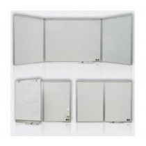 Trojdílná tabule bílá magnetická 90 x 120 x 240 cm