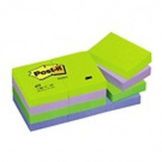 Samolepicí bločky Post-it 51 mm x 38 mm snivé barvy 12 x 100 lístků