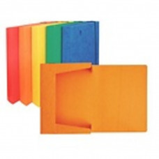 Box na spisy A4 s gumou prešpánový hřbet 4 cm zelený