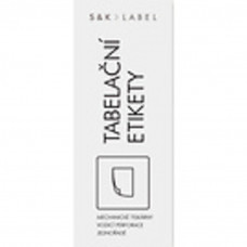 Tabelační etikety s vodící drážkou jednořadé 100x36,1mm 4000 et. 500 skladů