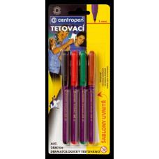 Popisovač 2880 tetovací Centropen sada 4 ks